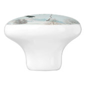 Schattigee vogeltjes van Matti Karppanen, Birds Ar Keramische Knop (Zijkant)