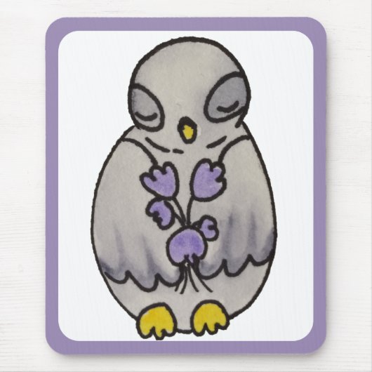 Schattigee vogeltrekuil muismat (Voorkant)