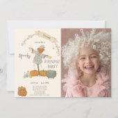 Schattigee  vogelverschrikker Halloween bash Verja Kaart (Voorkant)