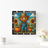 Schattigee vogelverschrikker Herfst Oogst Vierkante Klok (Huis)