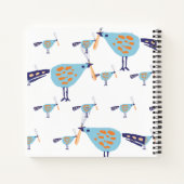 Schattigee vogelwhisk gepersonaliseerd recept kook notitieboek (Achterkant)