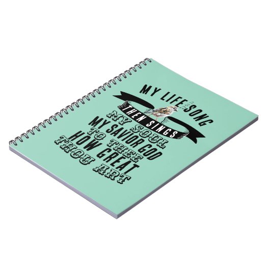 Schattigee vogelzang Hoe groot zijt Gij Hymne Notitieboek (Linkerzijde)