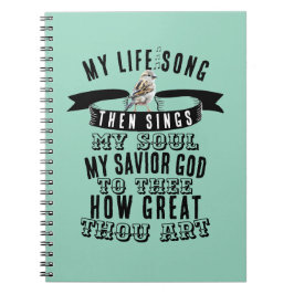 Schattigee vogelzang Hoe groot zijt Gij Hymne Notitieboek