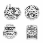 Schattigee volwassene grappig sticker (Voorkant)