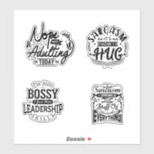 Schattigee volwassene grappig sticker (Vel)