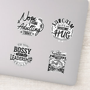 Schattigee volwassene grappig sticker