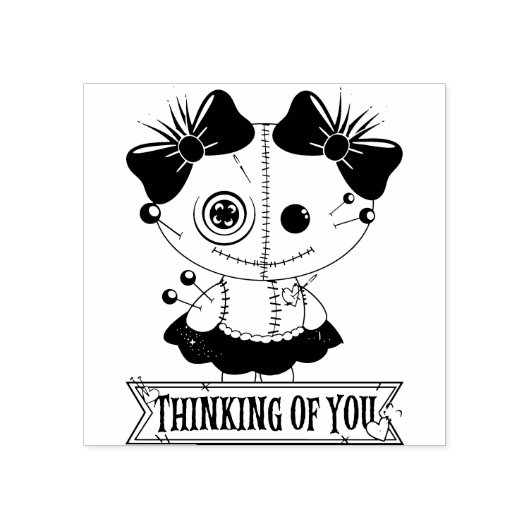 Schattigee Voodoo Rubberstempel (Afrduk)