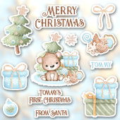 Schattigee voornaam Beer Contour Kiss Cut Sticker