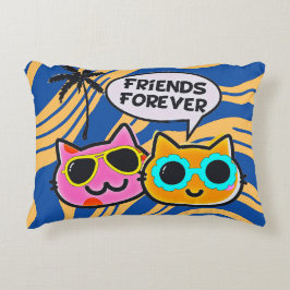 Schattigee voorzichtige katten accentkussen! accent kussen