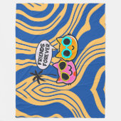 Schattigee voorzichtige katten fleece deken! deken (Voorkant)