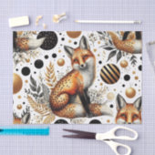 Schattigee vos en Stippen naadloos Tissuepapier (Craft)