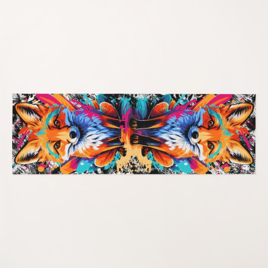 Schattigee vos - Fox yogamatten Yogamat (Voorkant (horizontaal))