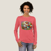 Schattigee vos konijnenliefhebbers Tri-Blend shirt (Voorkant)
