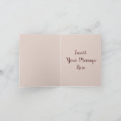 Schattigee vos met bloem "Dank je wel" Bedankkaart (Binnen)