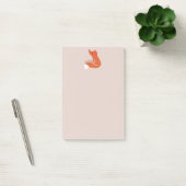 Schattigee vos met bloem post-it® notes (Kantoor)