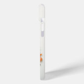 Schattigee vos met bloemenknipsel Case-Mate iPhone case (Achterkant / Links)