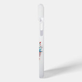 Schattigee vos met bloemenknipsel Case-Mate iPhone case (Achterkant / Links)