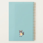 Schattigee vos met boeken Planner (Achterkant)