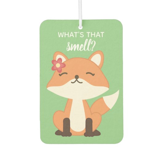 Schattigee vos snuiven de lucht luchtverfrisser (Voorkant)