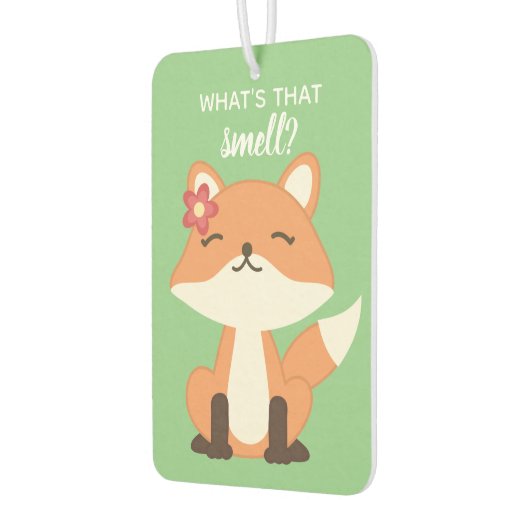 Schattigee vos snuiven de lucht luchtverfrisser (Links)