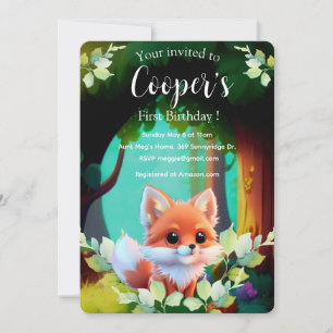 Schattigee vos tekenen boslanddieren bos vrienden