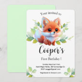 Schattigee vos tekenen boslanddieren bos vrienden (Voorkant / Achterkant)