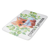 Schattigee vos tekenen boslanddieren bos vrienden badmat (Gekanteld)