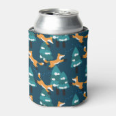 Schattigee vossen: charmante  naadloos blikjeskoeler (Blikje Voorkant)