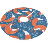 Schattigee vossen:  dierenpatroon kerstboom rok (Gekanteld)