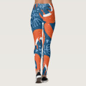 Schattigee vossen: dierenpatroon leggings (Achterkant)