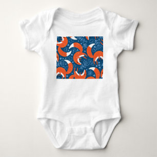 Schattigee vossen: dierenpatroon romper