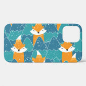 Schattigee vossen illustratie Case-Mate iPhone case (Achterkant (horizontaal))