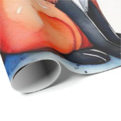 Schattigee vossen in liefde Wrapping Paper Cadeaupapier (Rol Hoek)