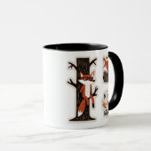 Schattigee vossen - "Meh Growth" Funny Self-Care Mok (Voorkant rechts)