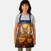 Schattigee vossen vieren vrolijke Halloween Schort (Insitu)