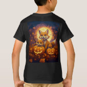 Schattigee vossen vieren vrolijke Halloween T-shirt (Achterkant)