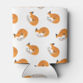 Schattigee vossen, witte achtergrond speelsheid blikjeskoeler (Achterkant)