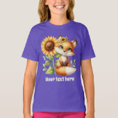 Schattigee vossenliefhebbers aanpasbaar t-shirt (Voorkant)