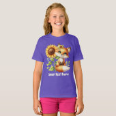 Schattigee vossenliefhebbers aanpasbaar t-shirt (Voorkant volledig)