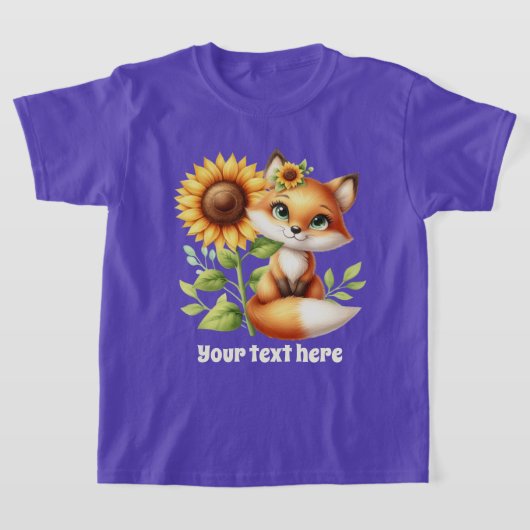 Schattigee vossenliefhebbers aanpasbaar t-shirt (Laagn)