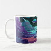 Schattigee Vrede Alien & Ruimteschip Koffiemok (Links)