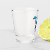 Schattigee Vrede Alien & Ruimteschip Shot Glas (Links)