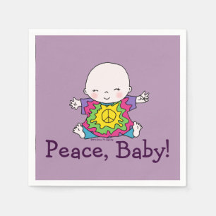 Schattigee Vrede Baby Hippie / Hippy Tie Dye Servet