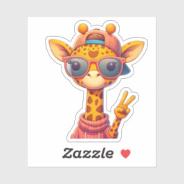 Schattigee Vredesteken Giraffe Sticker