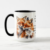 Schattigee vriend Foxes Spreuken Vriendschap Quote Mok (Links)