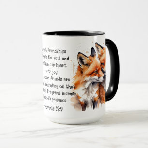 Schattigee vriend Foxes Spreuken Vriendschap Quote Mok