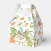 Schattigee Vriendelijke Dinosaurussen 1e Verjaarda Bedankdoosjes (Achterkant)