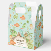 Schattigee Vriendelijke Dinosaurussen Jongen Verja Bedankdoosjes (Geopend)