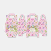 Schattigee Vriendelijke Dinosaurussen Meisje Verja Bedankdoosjes (Uitgevouwen)