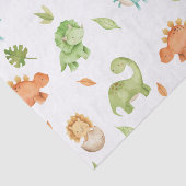 Schattigee Vriendelijke Dinosaurussen T-Rex Decoup Tissuepapier (Detail)